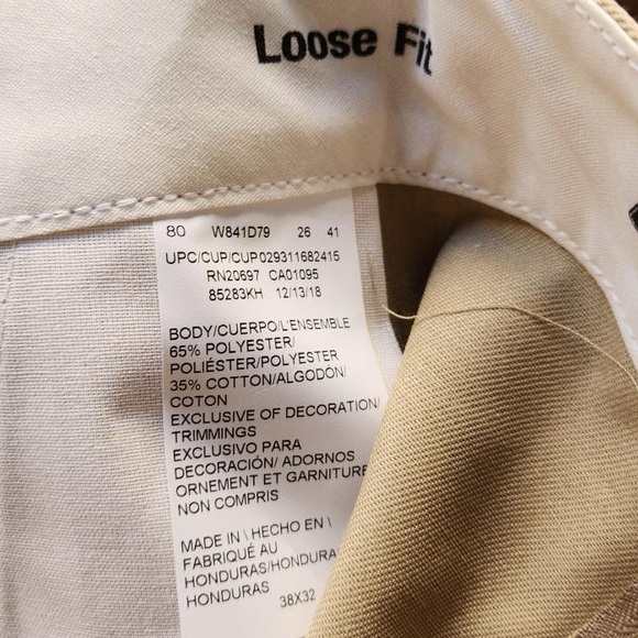 👖Dickies Men's Loose Fit Double Knee Twill Work Pants - Khaki - Size 38x32 - Picture 5 of 11